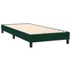 vidaXL Cama com molas/colch&atilde;o 100x220 cm veludo verde-escuro
