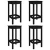 vidaXL 5 pcs conjunto de bar para jardim pinho maci&ccedil;o preto