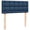 vidaXL Cama boxspring com colch&atilde;o 120x190 cm tecido azul