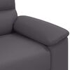 vidaXL Poltrona 60 cm couro artificial cinzento