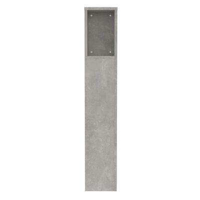 vidaXL Armário de cabeceira 100x18,5x104,5 cm cinzento de betão