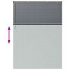 vidaXL Persianas venecianas Manual Cinza Escuro 220 x 160 cm Alum&iacute;nio