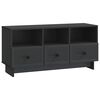 vidaXL Gabinete para TV Preto 102 x 34,5 x 50 cm Derivados de Madeira