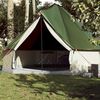 vidaXL Tenda familiar tipi para 10 pessoas impermeável verde