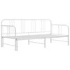 vidaXL Estrutura sof&aacute;-cama de puxar 90x200 cm metal branco