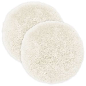 vidaXL Almofada com travesseiro HEERLEN 2 unid. Branco Fleece PV