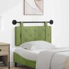 vidaXL Cabeceira Suspensa Verde Claro 90 x 55 x 5 cm Veludo
