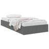 vidaXL Cama com Armazenamento Cinzento-Escuro 203 x 100 cm Tecido