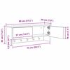vidaXL Cabideiro de Parede Branco 80 x 20 x 30 cm Madeira processada