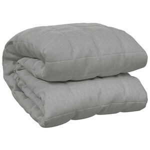 vidaXL Manta pesada 7 kg 150x200 cm tecido cinza