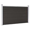 vidaXL Painel de veda&ccedil;&atilde;o WPC 180x105 cm preto