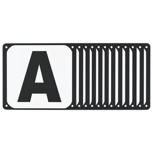 vidaXL Letras de adestramento para arena 12 pcs a&ccedil;o