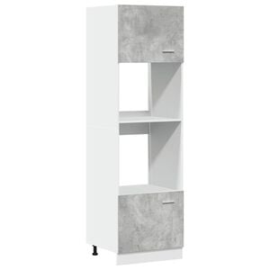 vidaXL Arm&aacute;rio para micro-ondas &ldquo;Lyon&rdquo; 60x57x207 cm cinza