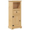 vidaXL M&oacute;vel de WC Corona 45x33x110 cm madeira de pinho maci&ccedil;a