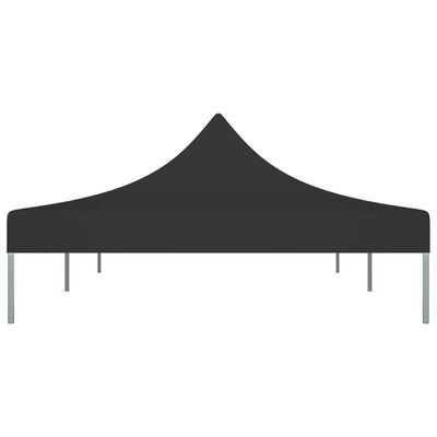 vidaXL Teto para tenda de festas 6x3 m 270 g/m² preto