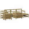 vidaXL 7 pcs conjunto sof&aacute;s jardim madeira de pinho impregnada