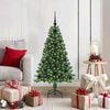 vidaXL &Aacute;rvore de Natal Artificial Verde 120 cm PVC, A&ccedil;o e Pl&aacute;stico
