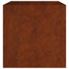 vidaXL Vaso/floreira 80x80x80 cm a&ccedil;o corten