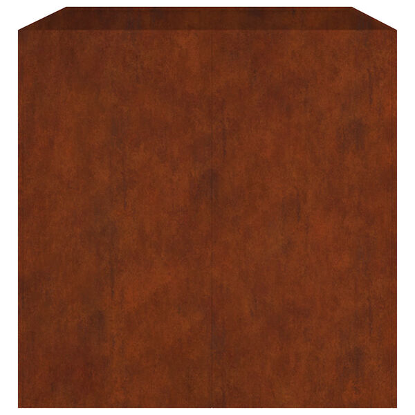 vidaXL Vaso/floreira 80x80x80 cm a&ccedil;o corten