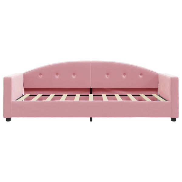 vidaXL Sof&aacute;-cama 80x200 cm veludo rosa