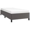 vidaXL Estrutura de cama 80x200 cm couro artificial cinza