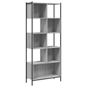 vidaXL Estante 72x28x172 cm derivados de madeira cinzento sonoma