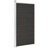 vidaXL Painel de cerca 95x186 cm WPC preto