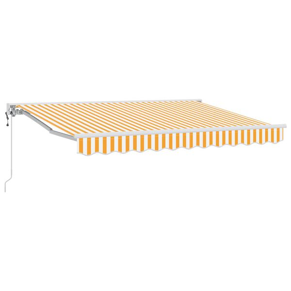 vidaXL Toldo Retr&aacute;til El&eacute;trico Laranja 3,5 x 2,5 m
