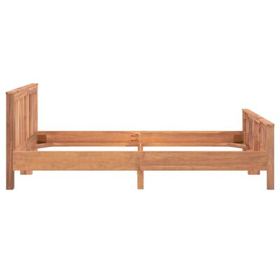 vidaXL Estrutura de cama 120x200 cm madeira de teca maciça