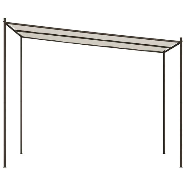vidaXL Gazebo 3x3 m 180 g/m² tecido e aço branco