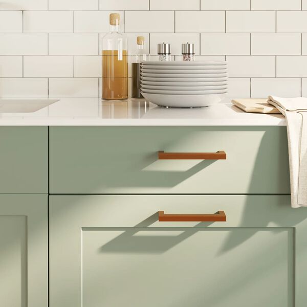 vidaXL Puxadores para m&oacute;veis 20 pcs 128 mm a&ccedil;o inoxid&aacute;vel bronze