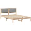 vidaXL Estrutura da Cama com cabeceira Cinzento-claro 150 x 200 cm