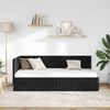 vidaXL Estrutura de Cama de Canto Preto 90 cm x 200 cm Veludo
