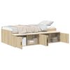 vidaXL Estrutura da Cama com gaveta Carvalho Sonoma 80 x 200 cm