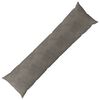 vidaXL Capa almofada HEERLEN Cinzento-claro 40 x 145 cm Veludo