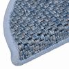 vidaXL Tapetes escada adesivos aspeto sisal 30 pcs 56x17x3 cm azul