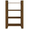 vidaXL Estante/divis&oacute;ria 80x35x56,5 cm madeira maci&ccedil;a castanho mel