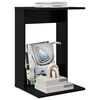 vidaXL Mesa Lateral Carvalho Preto 40 x 38 x 62,5 cm