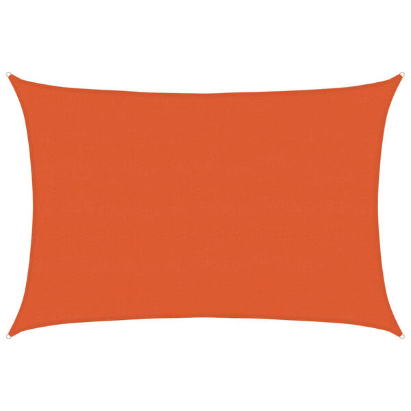 vidaXL Para-sol estilo vela retangular 160 g/m&sup2; 5x6 m PEAD laranja
