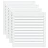 vidaXL Portas de arm&aacute;rio 4 pcs design de persiana pinho maci&ccedil;o branco