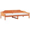 vidaXL Cama sem colchão 90x190 cm madeira de pinho maciça castanho-mel