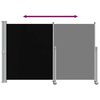 vidaXL Toldo lateral retr&aacute;til para p&aacute;tio 160x300 cm preto