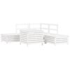 vidaXL 6 pcs conjunto sof&aacute;s de jardim madeira de pinho maci&ccedil;a branco