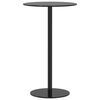 vidaXL Mesa de jardim redonda &Oslash;60x105 cm a&ccedil;o preto