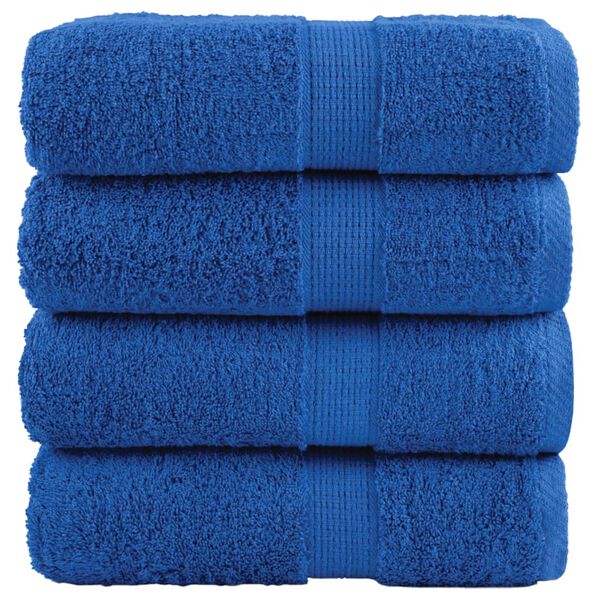 vidaXL Toalhas de bid&eacute; premium SOLUND 4 pcs 30x50 cm 600 gsm azul