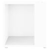 vidaXL Mesa de apoio 33x33x34,5 cm derivados de madeira branco