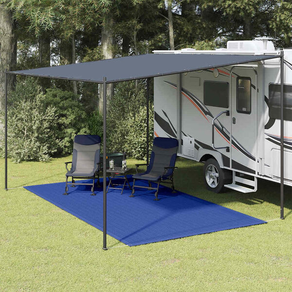 vidaXL Tapete de campismo para tenda 250x350 cm azul