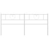 vidaXL Cabeceira de substitui&ccedil;&atilde;o 180 cm metal branco