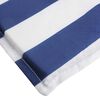 vidaXL Almofad&atilde;o p/ espregui&ccedil;adeira 180x60x4 tecido oxford azul/branco