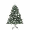 vidaXL &Aacute;rvore de Natal Artificial Verde 180 cm PVC, Pl&aacute;stico e A&ccedil;o